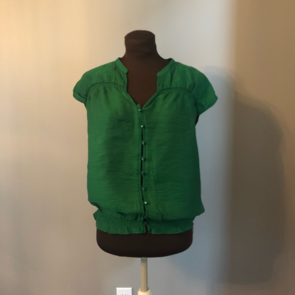 Loft Elastic cinch waist top.